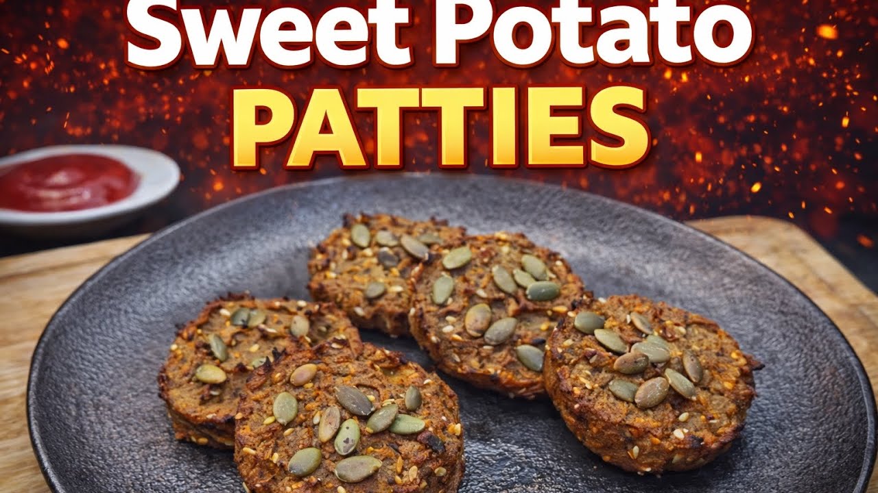 Golden Sweet Potato Bites with Black Garlic 🍠🖤 – Healthy & Delicious!