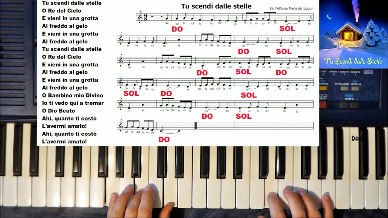 TU SCENDI DALLE STELLE (Italian Christmas song)