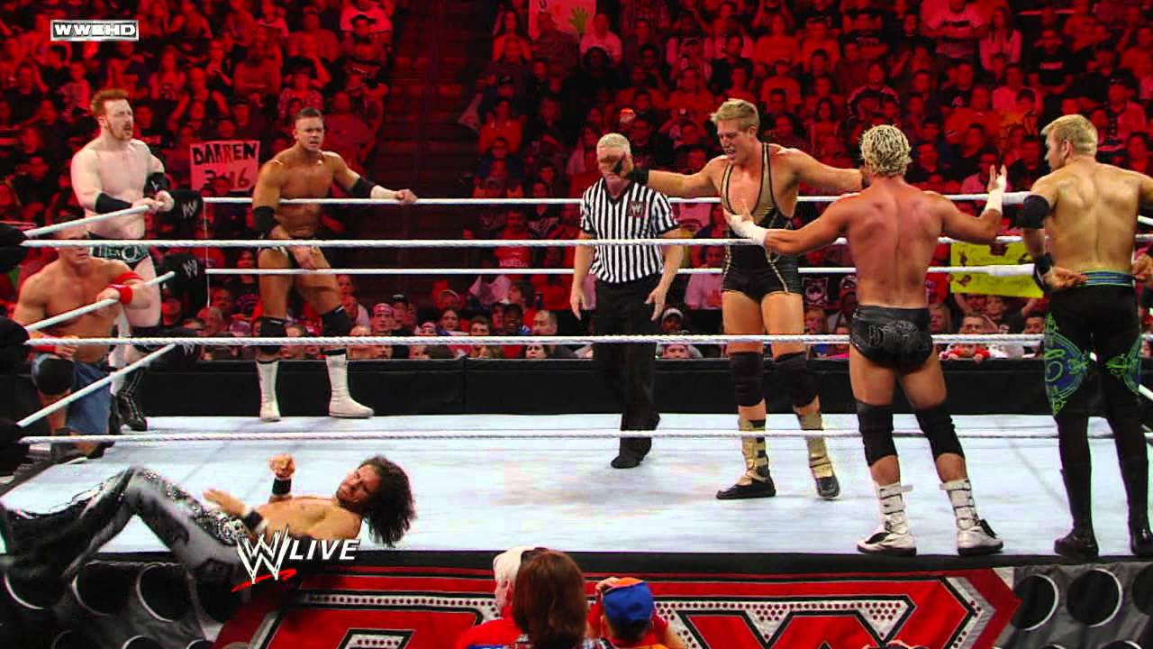 Raw - Eight-Man Elimination Tag Team Match - Part 1
