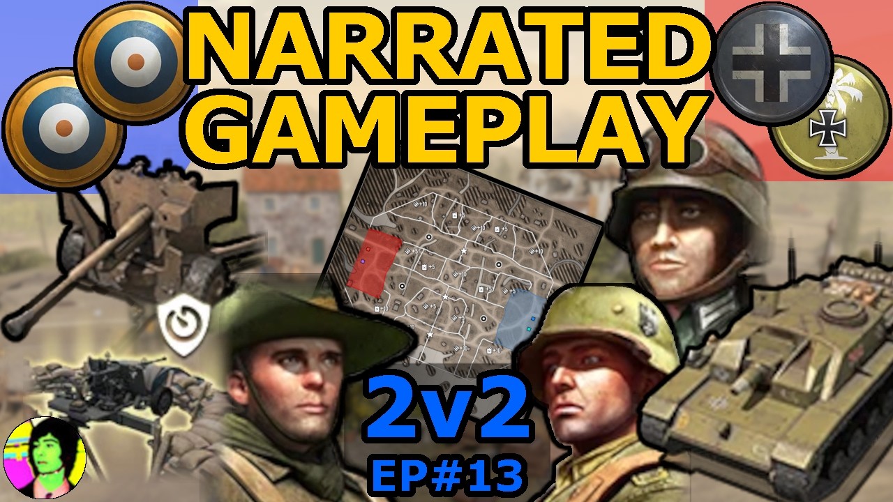 CoH3 | Bofor stronghold | Narrated Gameplay 2v2 British Forces | EP#13