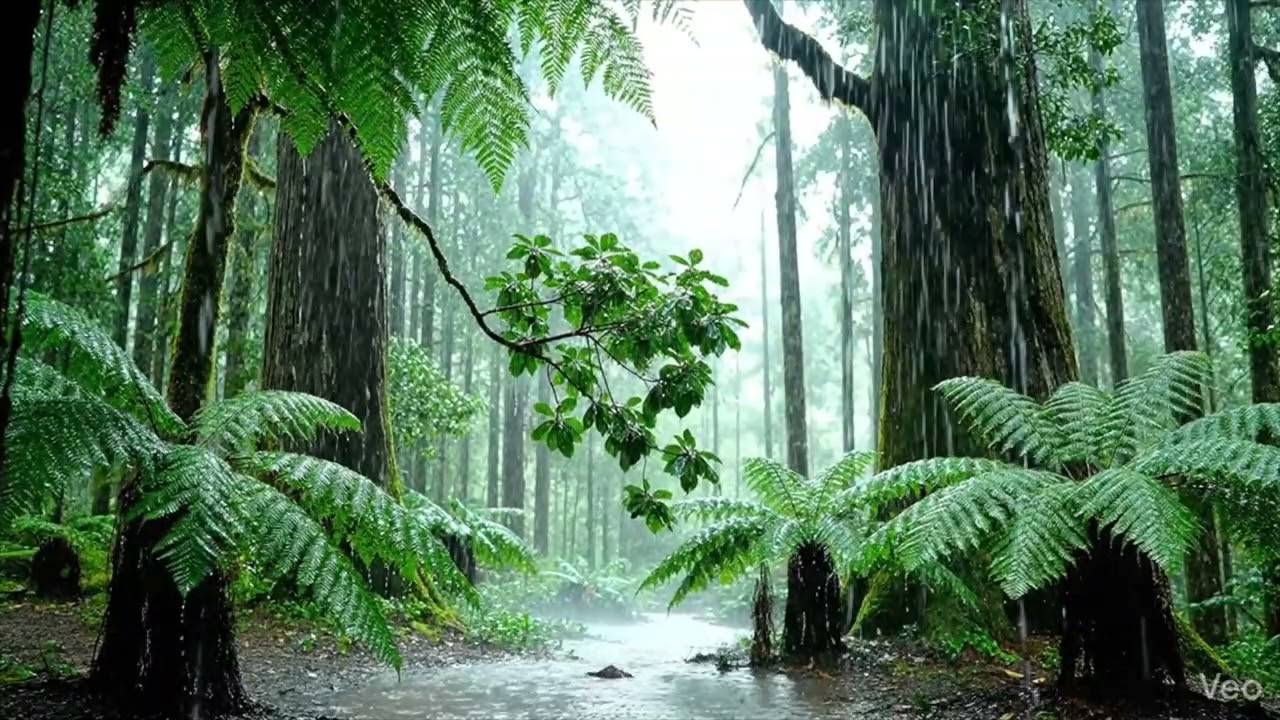 Rainfall in the Forest – Soothing Nature Sounds-Ormanda yağmur