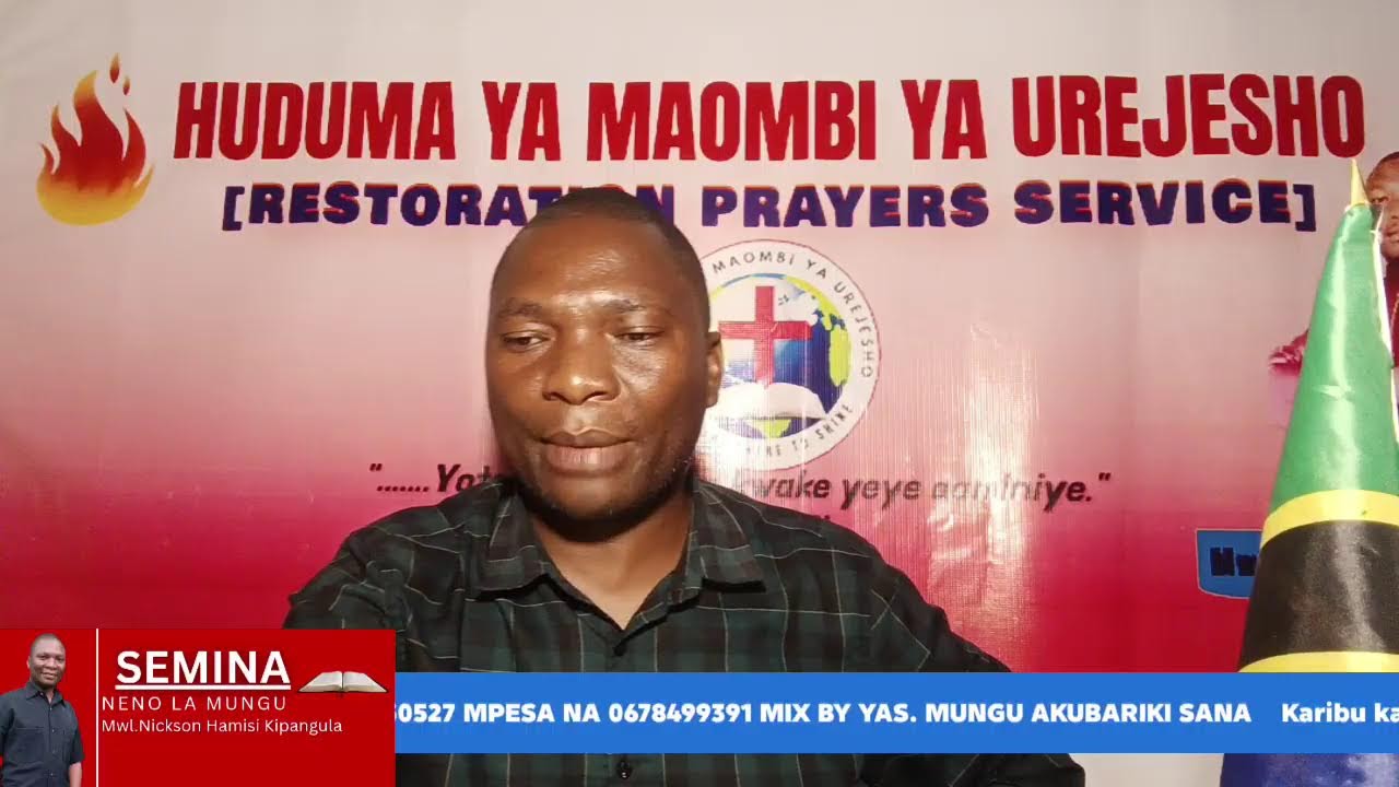 Live streaming of Mwalimu Nickson Kipangula