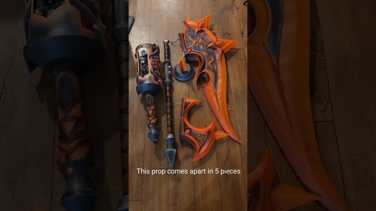 How I made my Fyr'alath axe prop from World of Warcraft