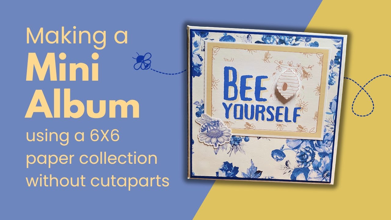 6X6 Paper Pad Process-Using collection without any ephemera or cutaparts to make 2 mini albums!
