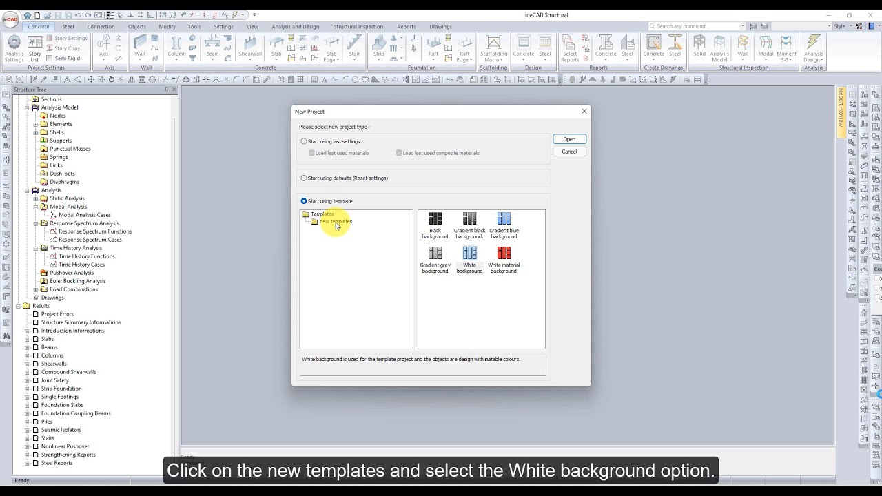 ideCAD Structural | How to Create new Model | BIM Software for Structural Engineering