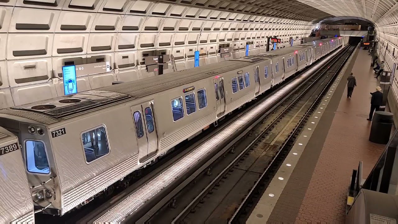 7363, 7290 & 7321 - WMATA, Kawasaki 7000-Series Metrorail Car