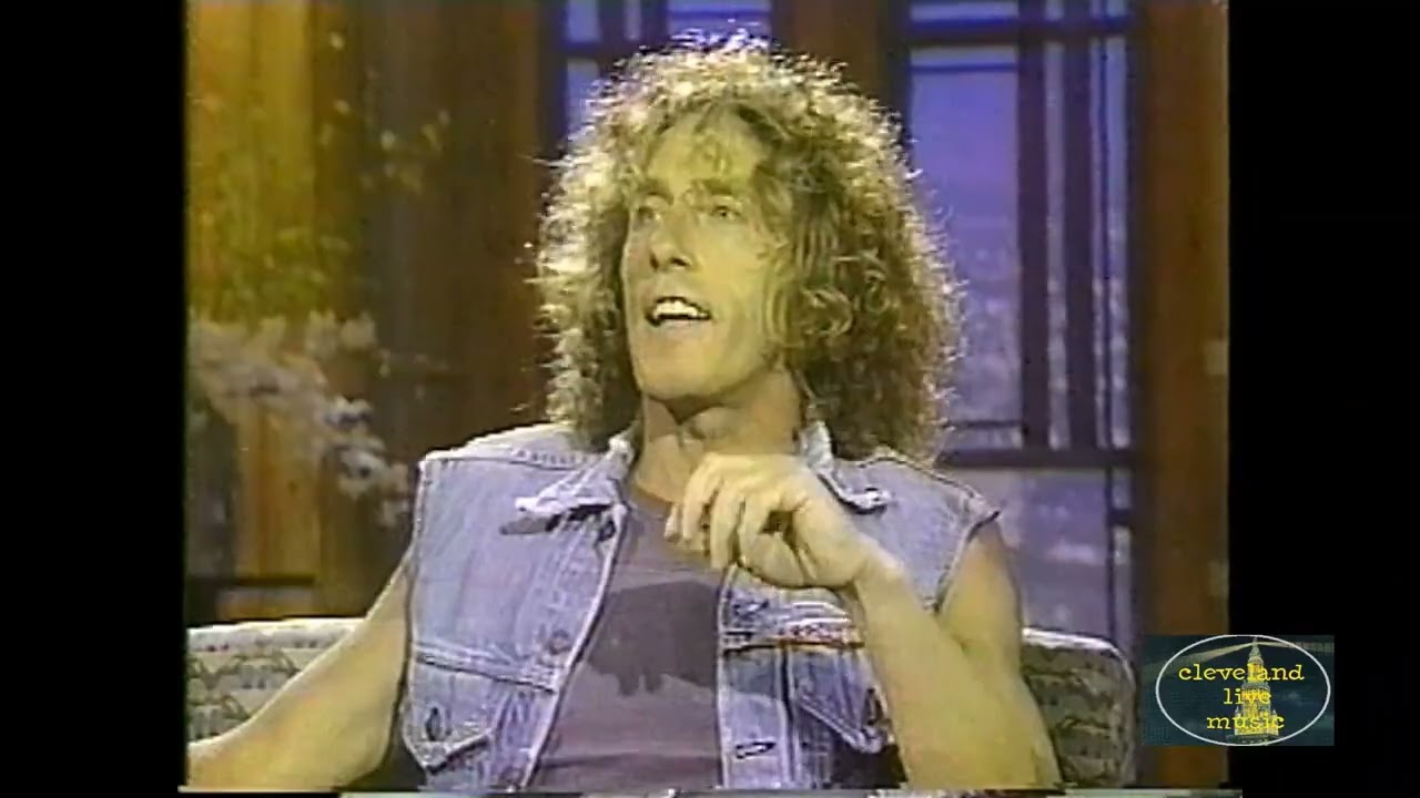 Roger Daltrey - interview with desk + guitar smashing - Dennis Miller Show 7/8/92 The Who