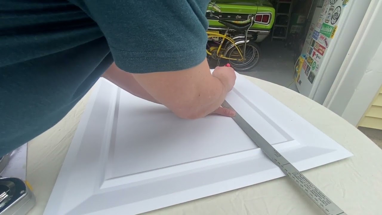 DROP CEILING USING PVC VINYL TILES (how to install)