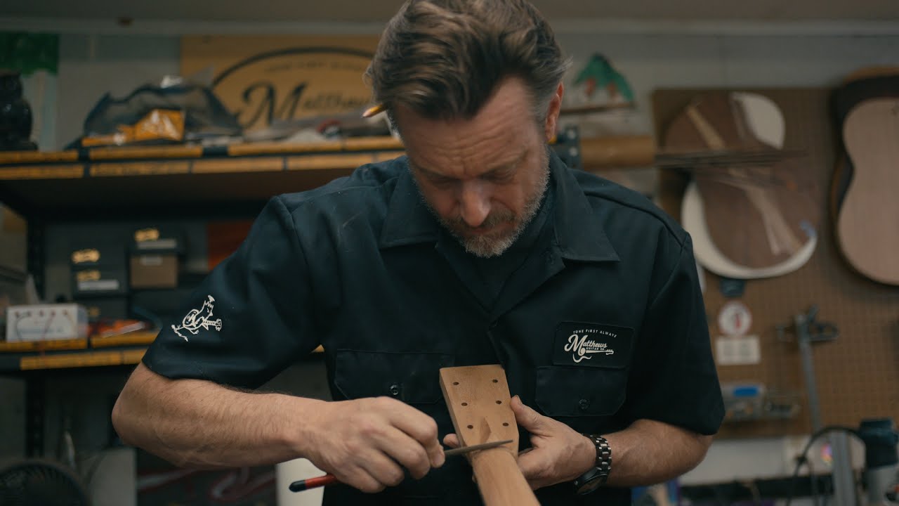 Making a Guitar! Trip to film at Matthew's Guitars