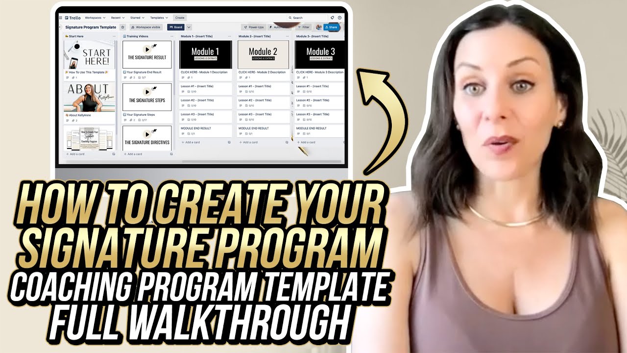 How To Create Your First Signature Coaching Program | Coaching Program Template