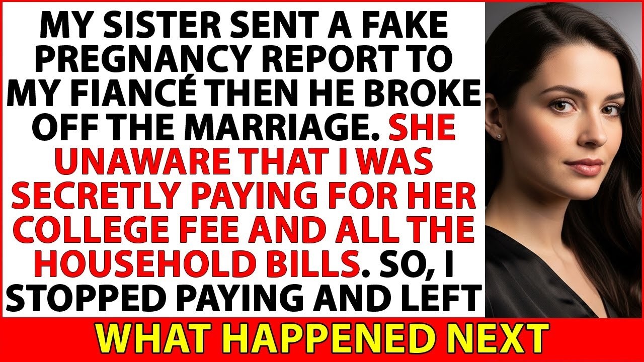My Sister Sent A Fakepregnancy Report Tomy Fiancé Then He Brokeoff The Marriage. Sheunaware That...