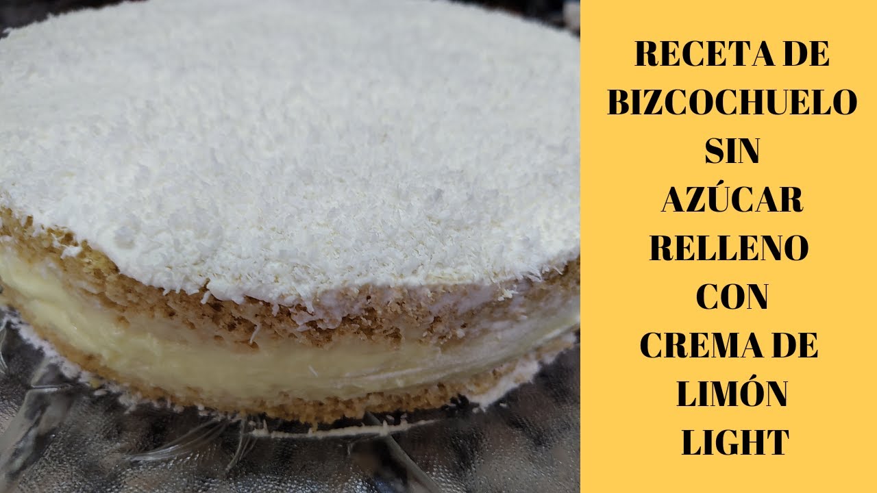 BIZCOCHUELO SIN AZÚCAR CON CREMA DE LIMÓN LIGHT