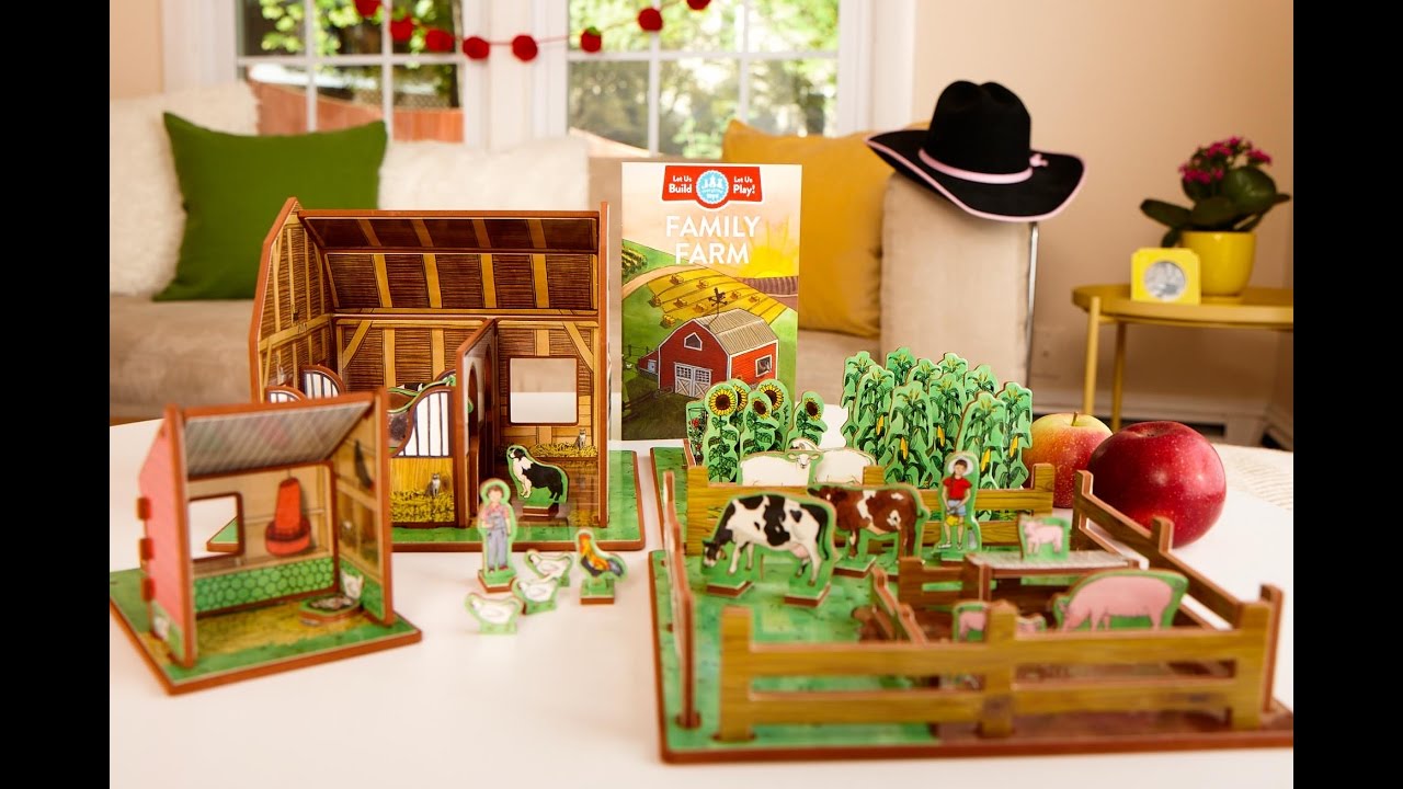 Watch a farm toy build itself!