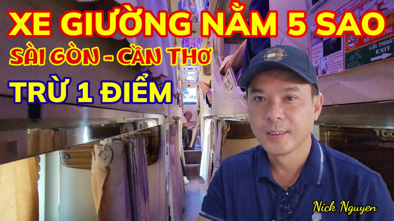 Lần đầu trải nghiệm Xe Buýt Giường Nằm Sài Gòn đi Cần Thơ - Khách mở cửa sổ quá nóng || Nick Nguyen