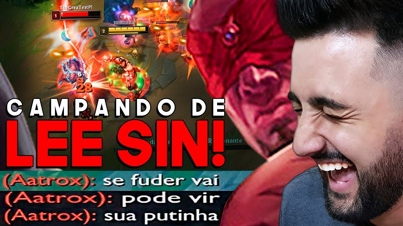 XINGOU MINHA MÃE? CAMPEI O TOP DE LEE SIN NA JUNGLE! - League of Legends