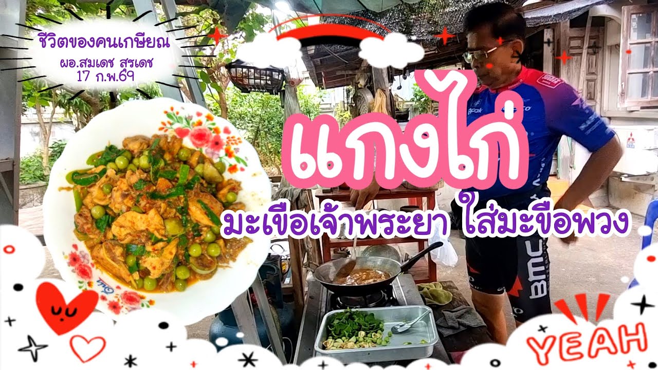 แกงไก่ ใส่มะเขือพวง มะเขือเจ้าพระยา