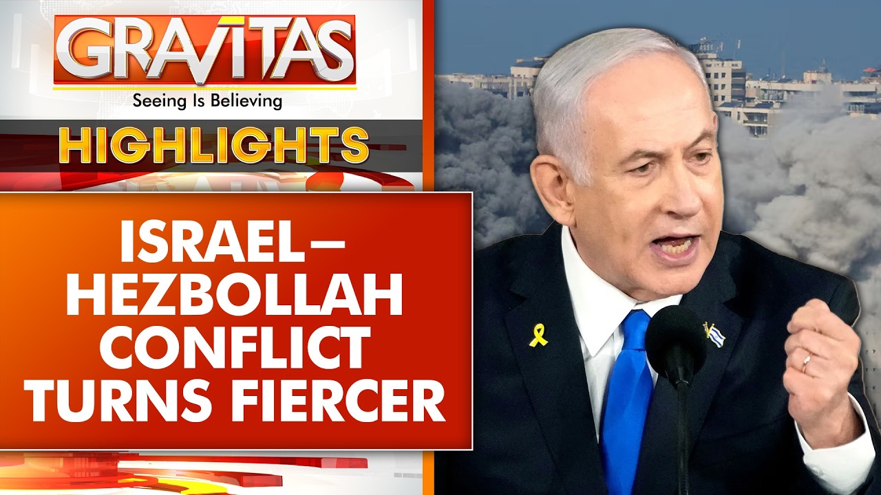 Israel Strikes Beirut as Hezbollah Launches Massive Drone Assault | GRAVITAS HIGHLIGHTS