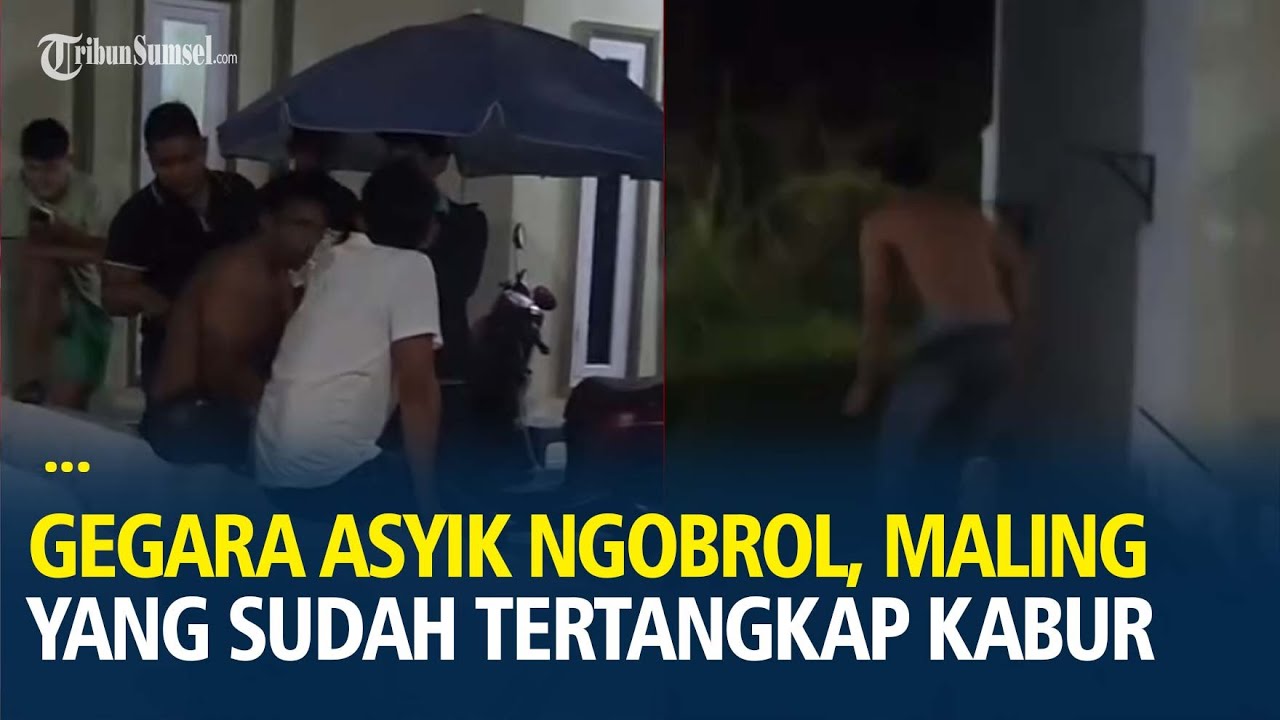 Viral Gegara Asyik Ngobrol, Maling Tak Diikat yang Sudah Tertangkap Warga Kabur