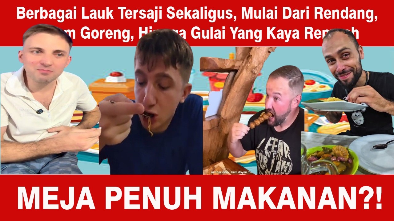 Bingung Pilih Menu, Ending nya Bule Ini Borong Makanan Lokal”