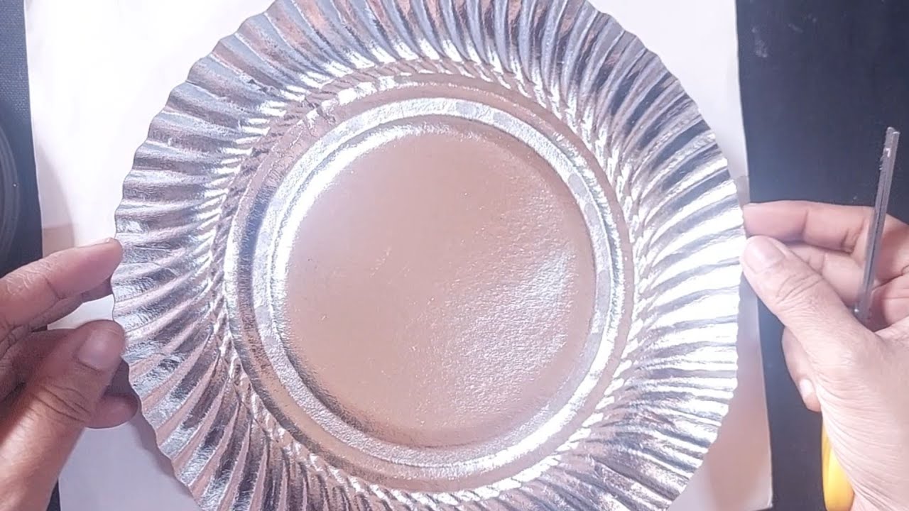 DIY home decor from waste paper plate | Low cost decoration idea from material available at home