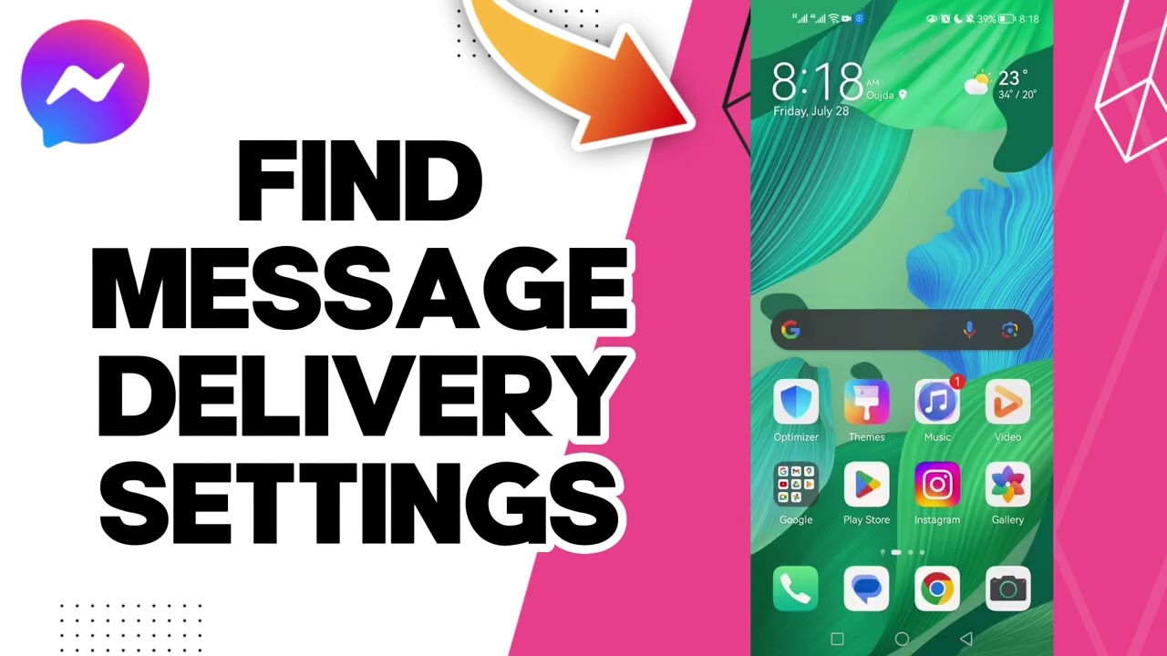 How To Find Message Delivery Settings On Facebook Messenger