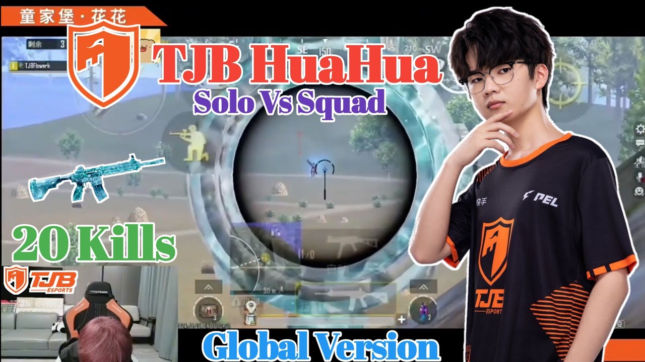 TJB HuaHua (Flower H) Showing Chinese Skills in Global Version😱 | TJB Flower H Gameplay |