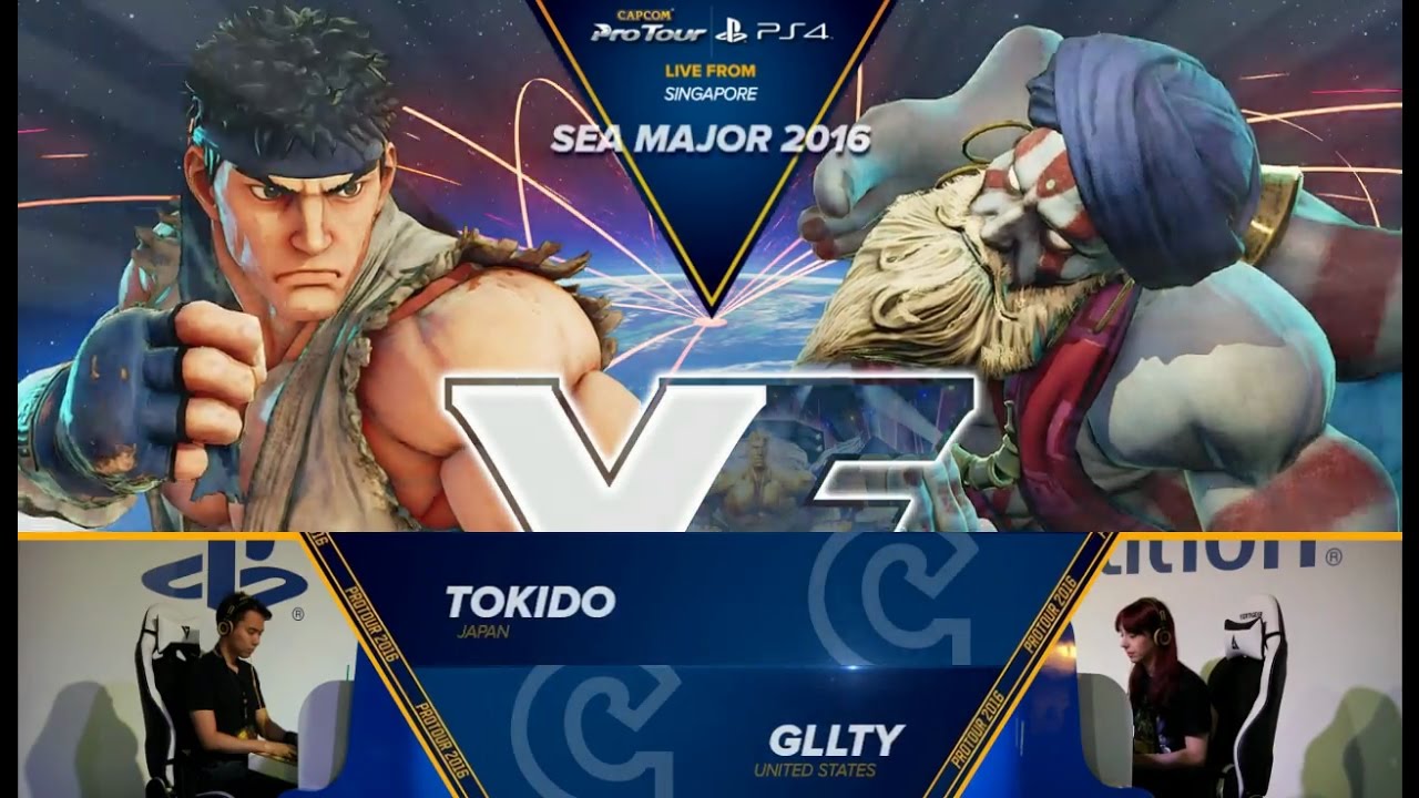 Tokido (Ryu) vs Gllty (Dhalsim) - SEA Major 2016 - Pools