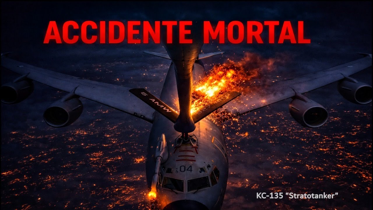 COLISIÓN en el AIRE entre 2 KC-135 