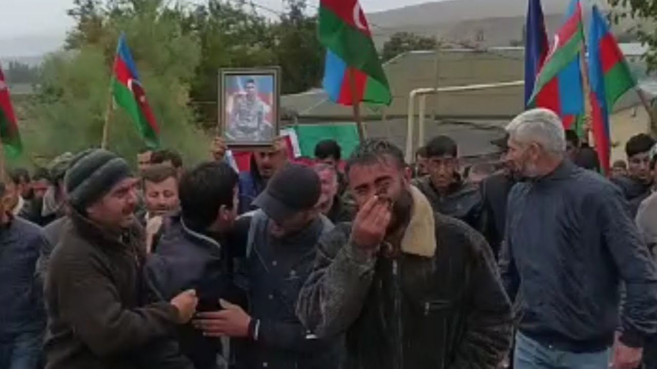 Şəhidimiz Xalid Mejdinov'un Kənd Camaatı Tərəfindən Son Mənzilə Yola Salınmasından Görüntülər Video