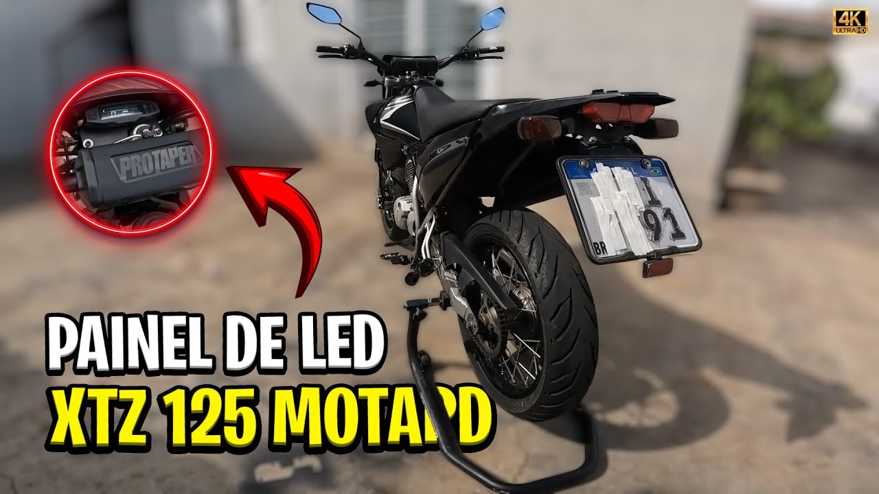 MODIFIQUEI MINHA MOTO, YAMAHA XTZ 125 MOTARD