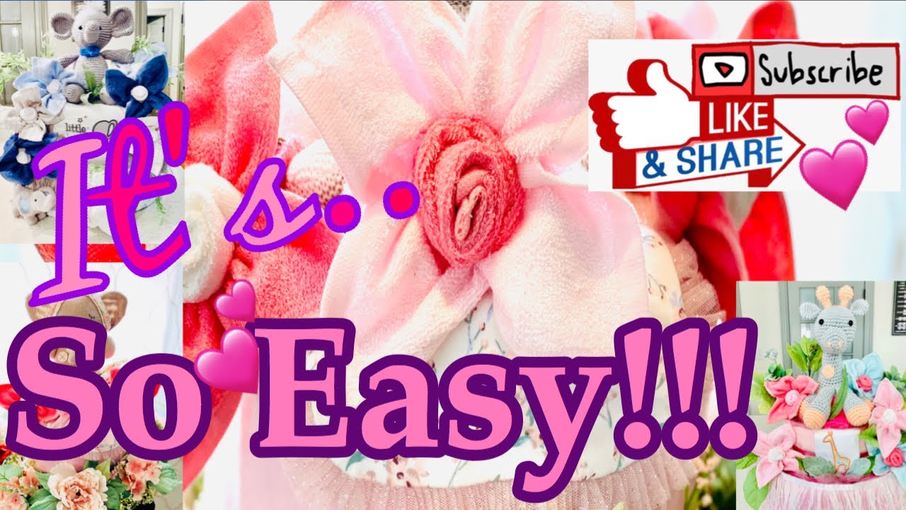 Washcloth Flowers