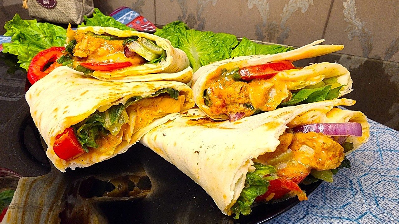 Chicken Wrap Platter 🌯 | Iftar Table Special