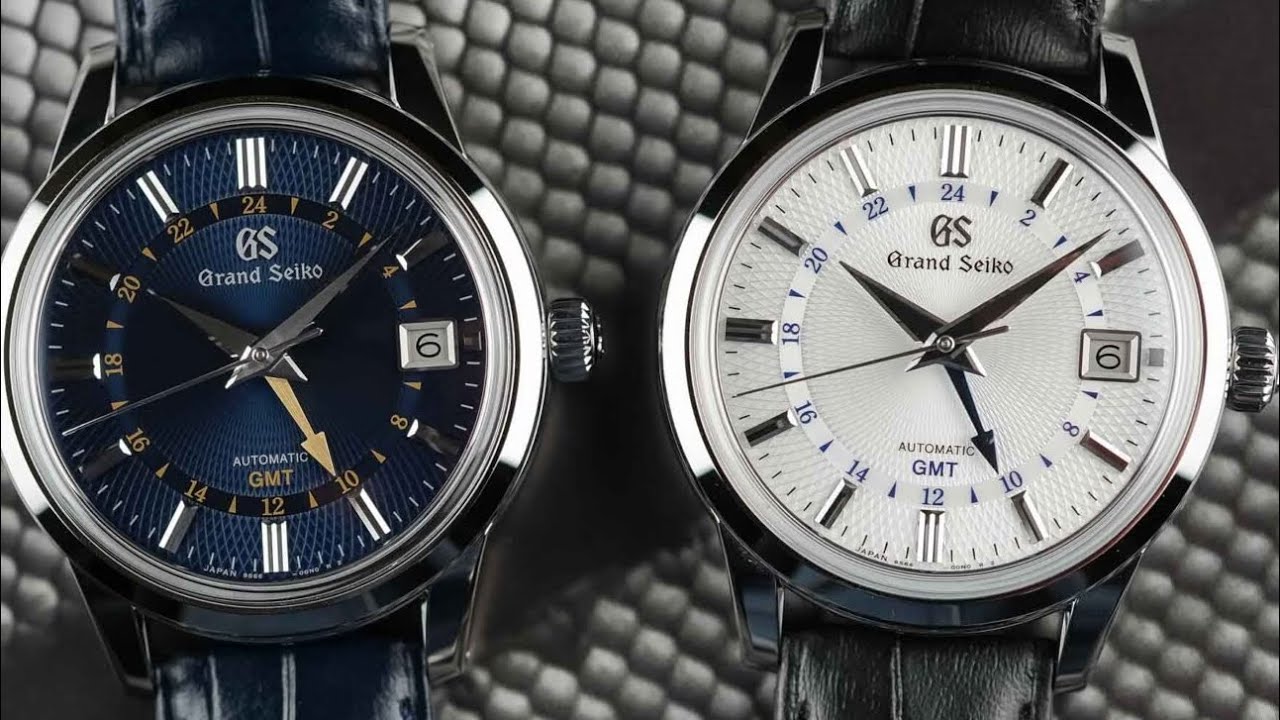 The new Grand Seiko Elegance GMT Snowdrop and Moondrop; the mechanical GS less expensive, eng.sub. 