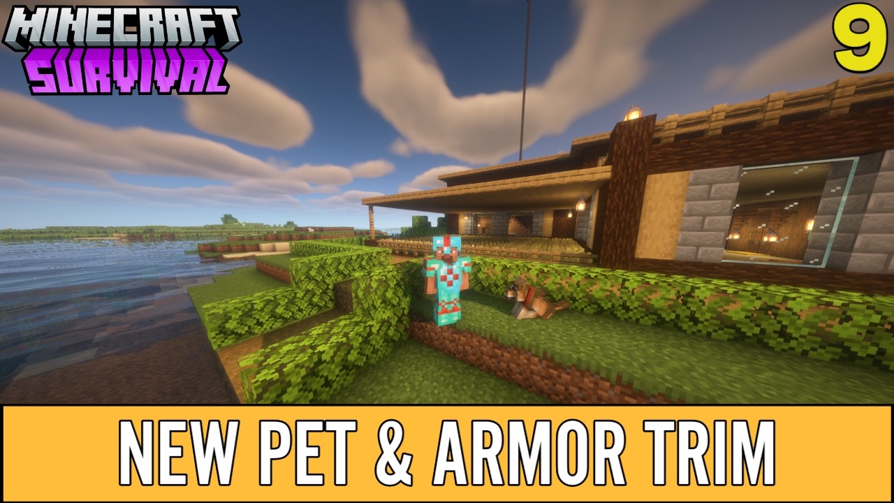 New Armor Trim and New Pets | Minecraft Survival World