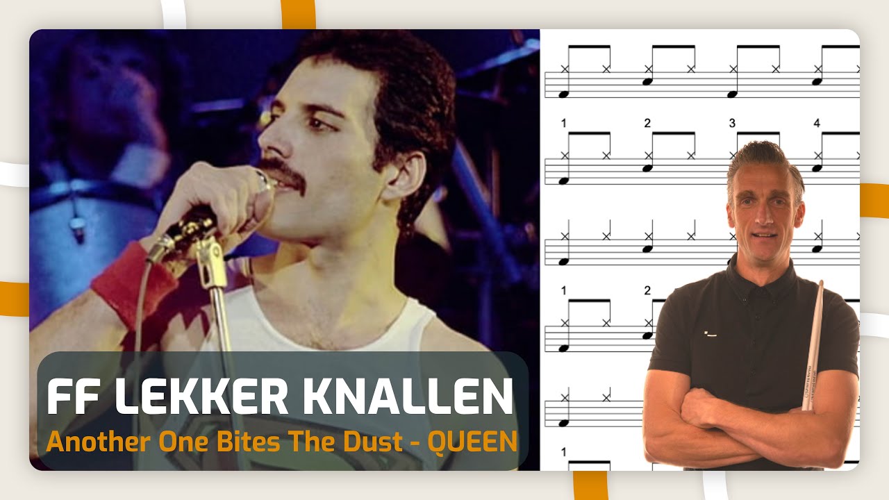 Drum mee met Queen - Another One Bites The Dust - Online Drumles