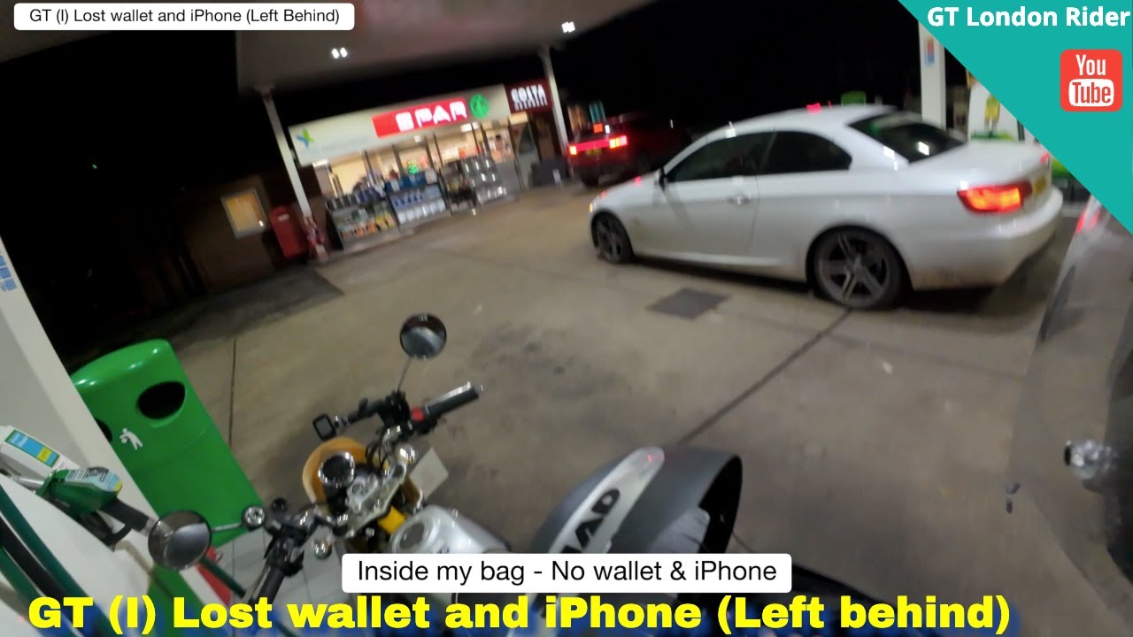 GT (I) Lost wallet & iPhone (Left behind) #gtlondonrider #LondonMotovlog