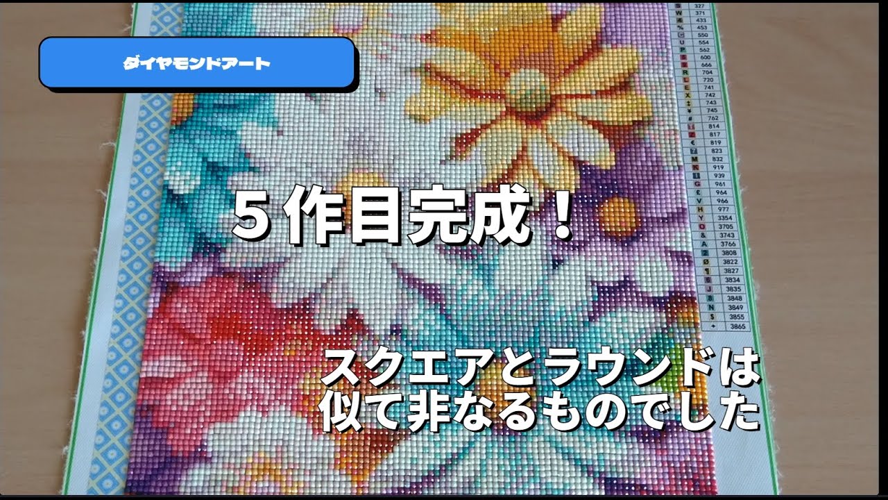 【ダイヤモンドアート】完成作品を紹介 5作目　#Temu#diamondart #diamondpainting