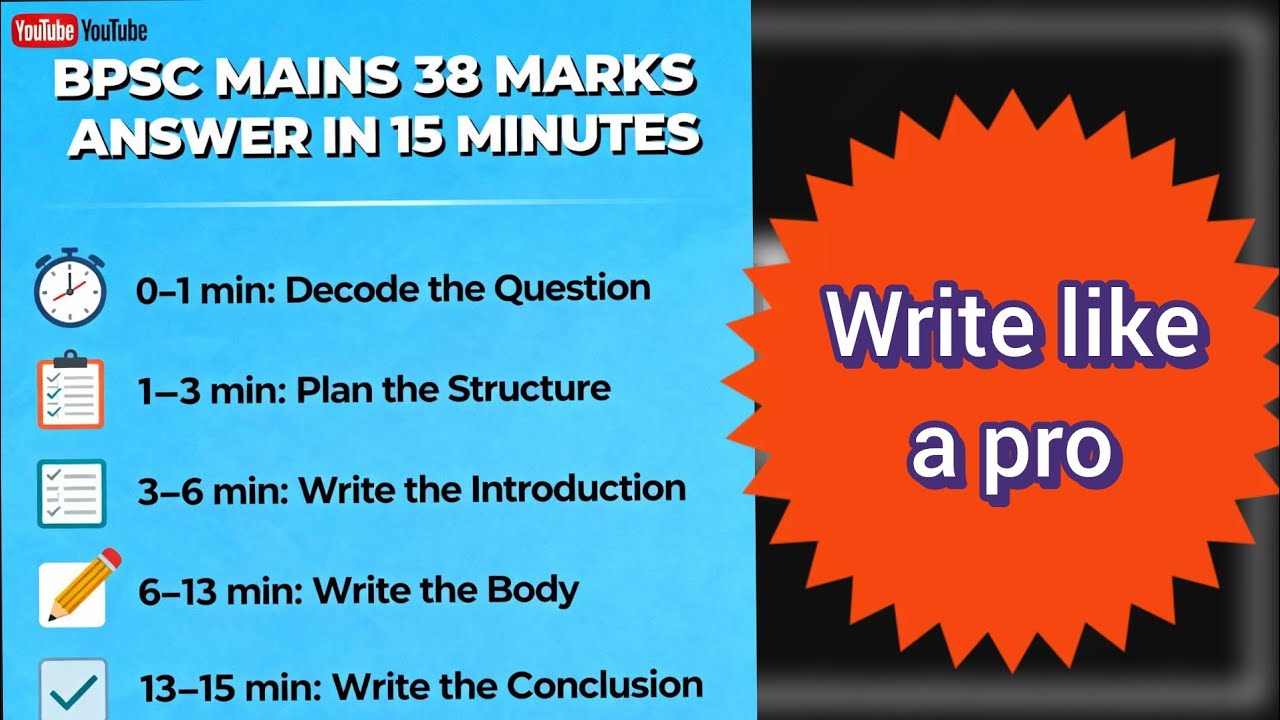 Bpsc mains answer writing practice || write 38 marks question in 15 minutes| #bpscmainsanswerwriting