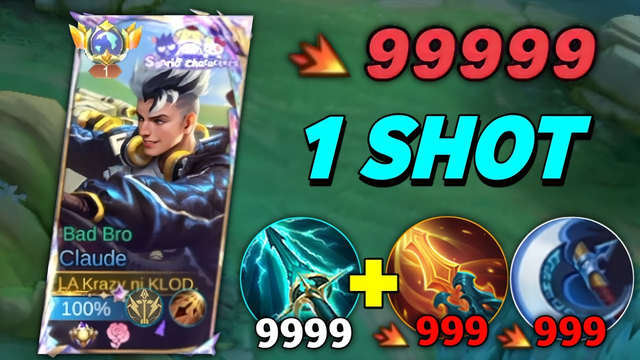 TOP GLOBAL CLAUDE BEST ONE SHOT BUILD! CLAUDE USERS MUST WATCH!