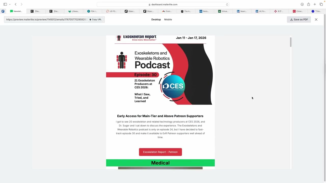 Exoskeleton Report Weekly (Week 3, 2026) | Exoskeleton & Wearable Robotics News (Jan 11&ndash;17)