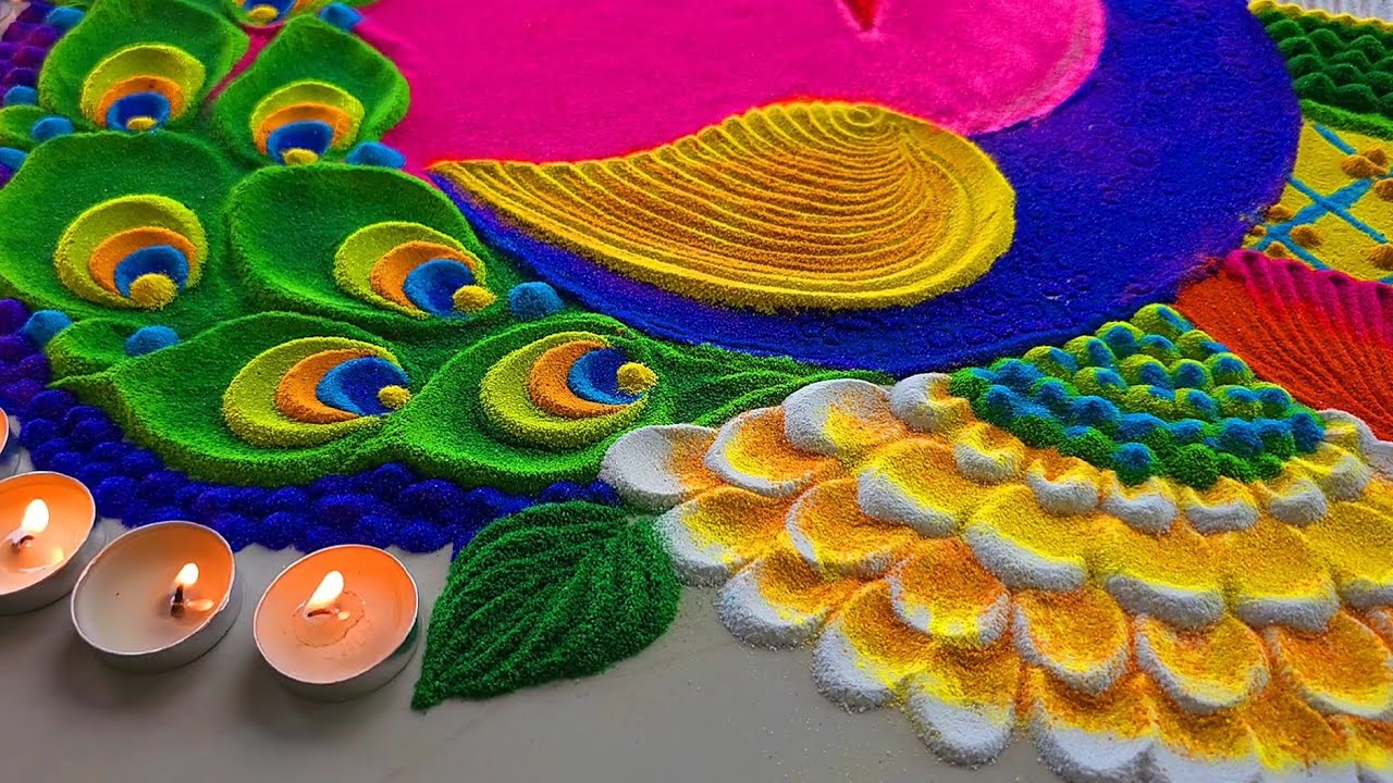Diwali Lakshmi Pooja rangoli || Rangoli designs for Diwali || Diwali धनतेरस रंगोली