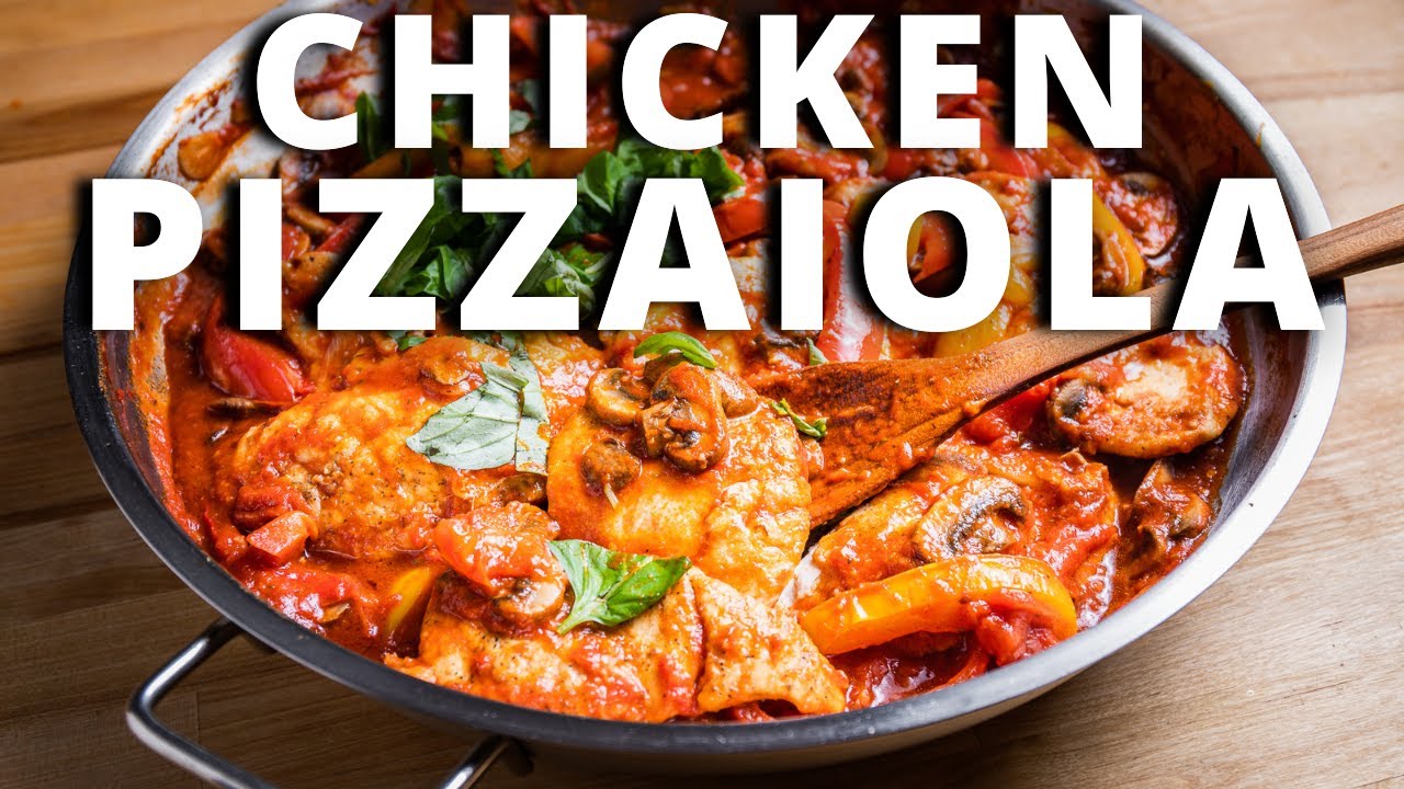 Chicken Pizzaiola with Mushrooms and Peppers