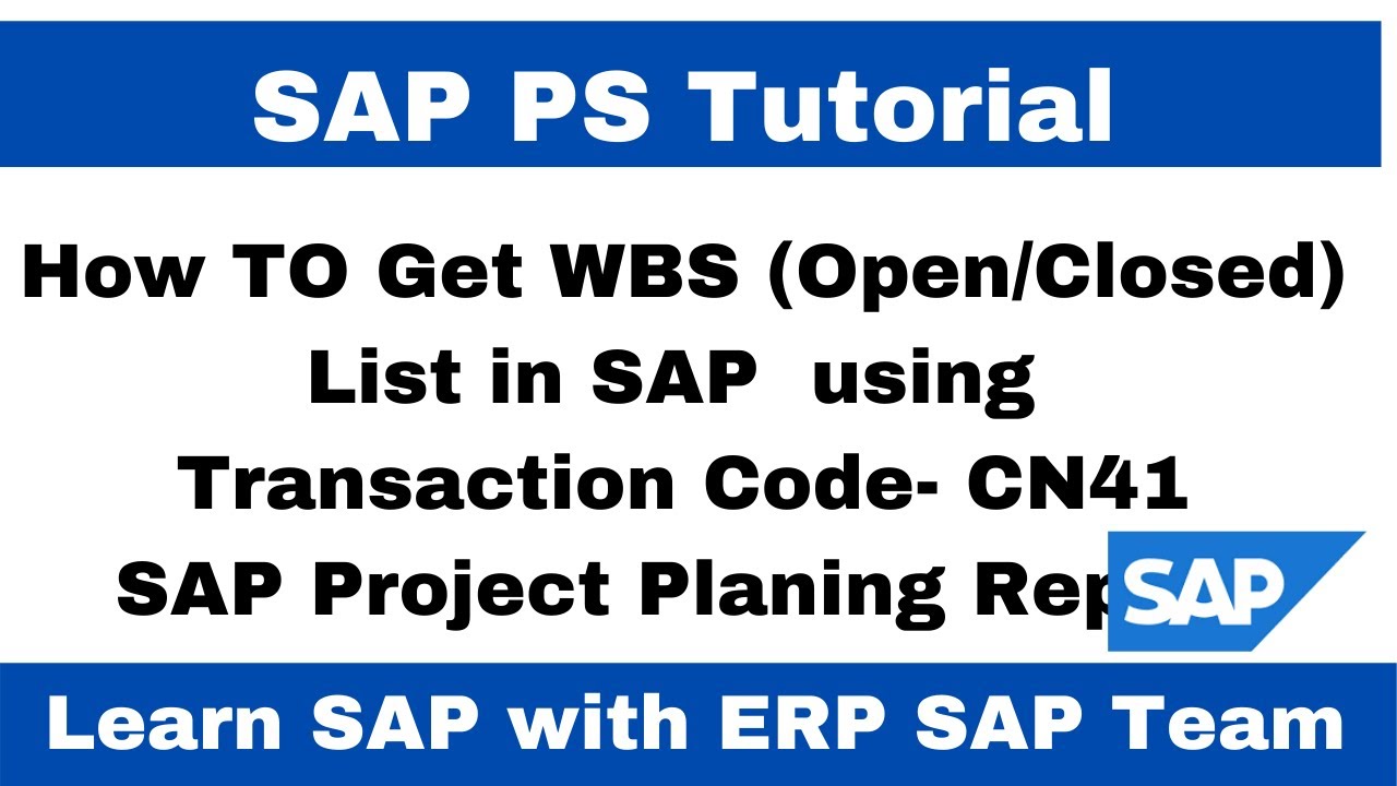 How to get detail WBS list in SAP PS Module using transaction code CN41