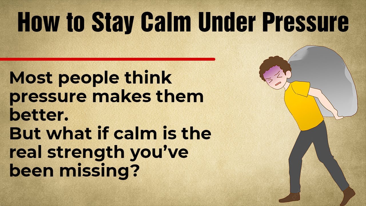 How to Stay Calm Under Pressure || Learn English Through Story || Listening Practice