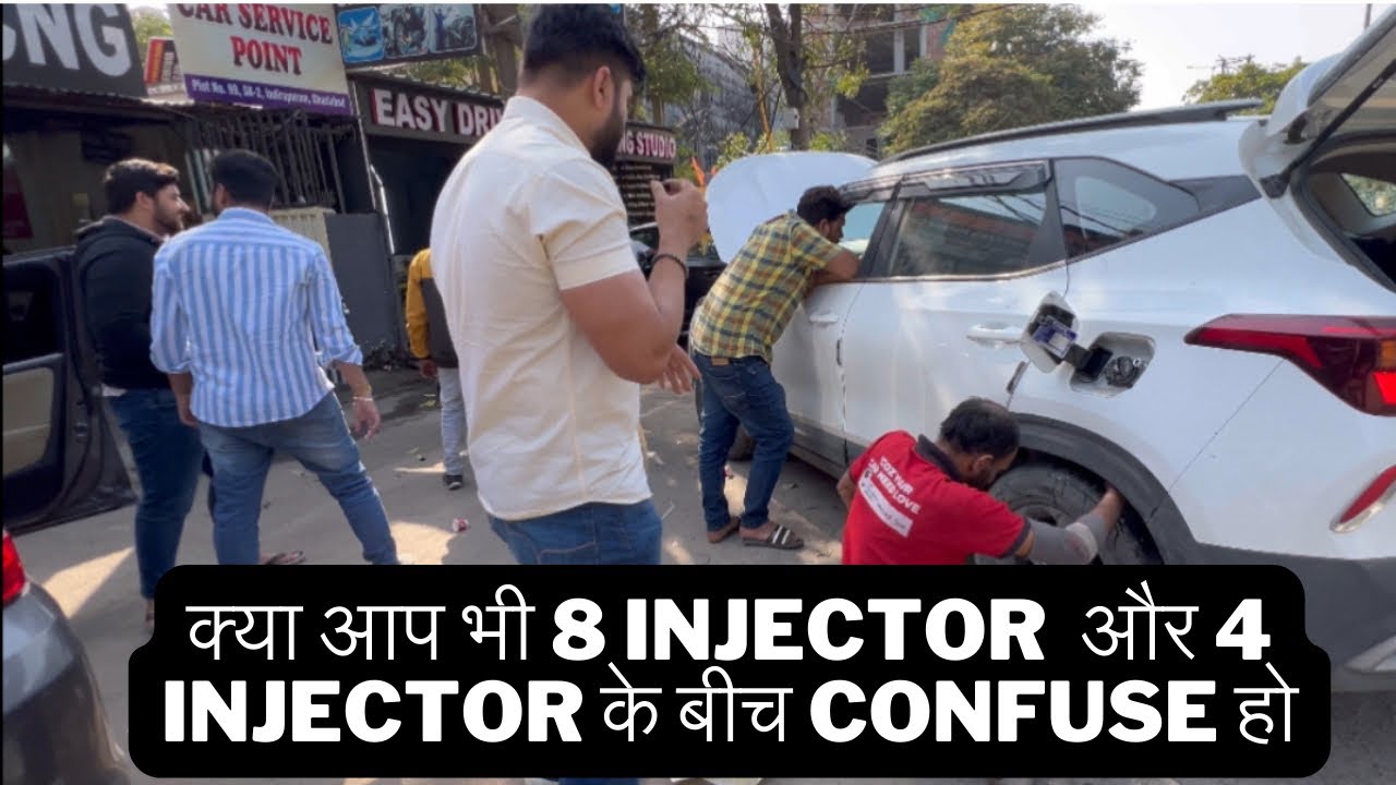 Kia and Hyundai की गाड़ियों में लगवाये 8 Injector वाली CNG KIT। Kia Seltos में लगाया electric valve
