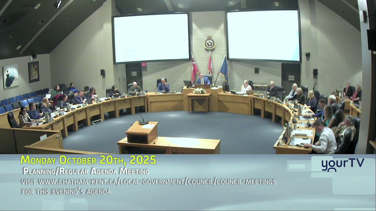 Chatham-Kent Council, October 20th, 2025