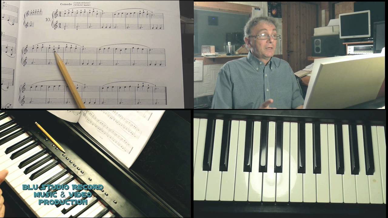 [19] Lezioni di pianoforte a quattro mani - School of piano - Beyer pag 23 eserc.10