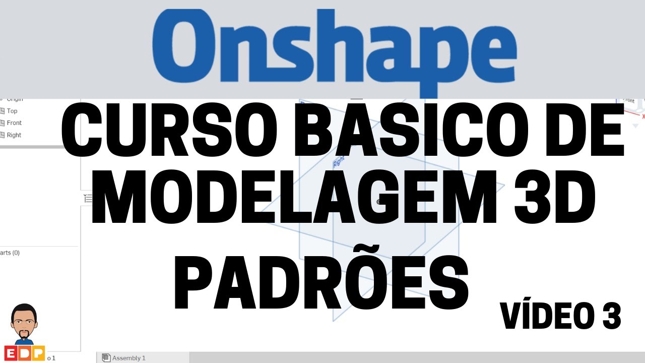 TUTORIAL ONSHAPE EM PORTUGUÊS COMO UTILIZAR O PADRÃO CIRCULAR E LINEAR