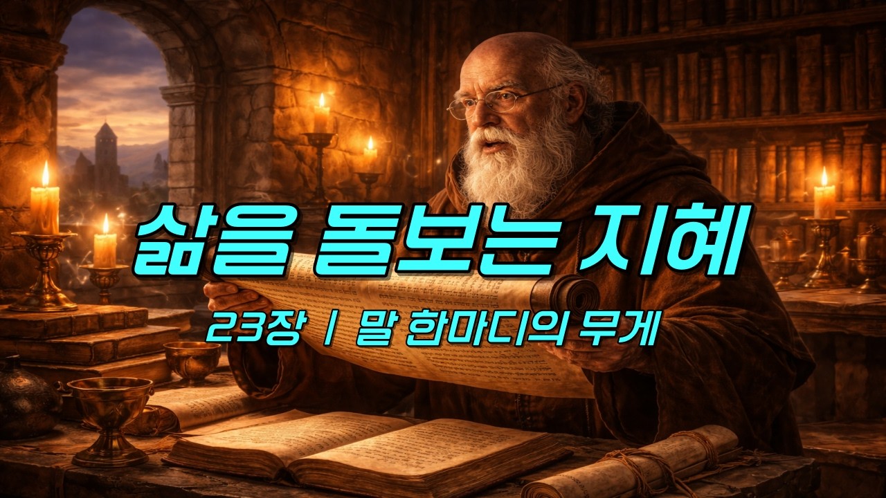 말 한마디의 무게 | 집회서23,#집회서#삶을돌보는지혜#성경묵상#말씀묵상#치유의말씀#하루묵상#파파이야기#PapaStory#영적돌봄#마음치유