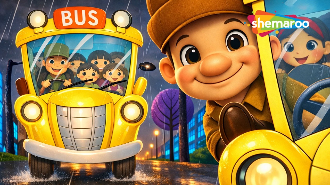 The Wheels on the Bus Part- I (HD) -  Nursery Rhymes | Pop Music Style | Popular Kids Songs